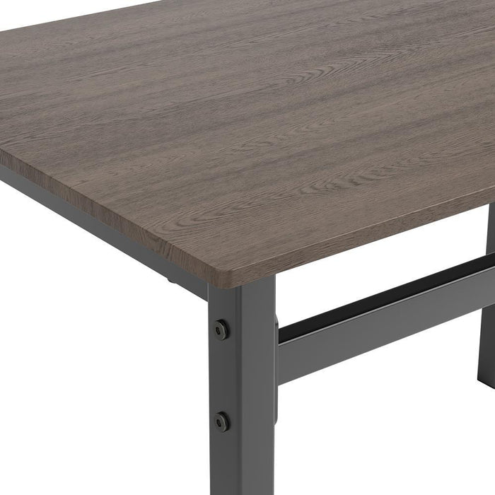 Lana 5-piece Rectangular Dining Table Set Dark Brown and Matte Black - Imperial Furniture (Las Vegas, NV) - Multi Location