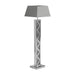 Carmen Geometric Base Floor Lamp Silver - Imperial Furniture (Las Vegas, NV) - Multi Location