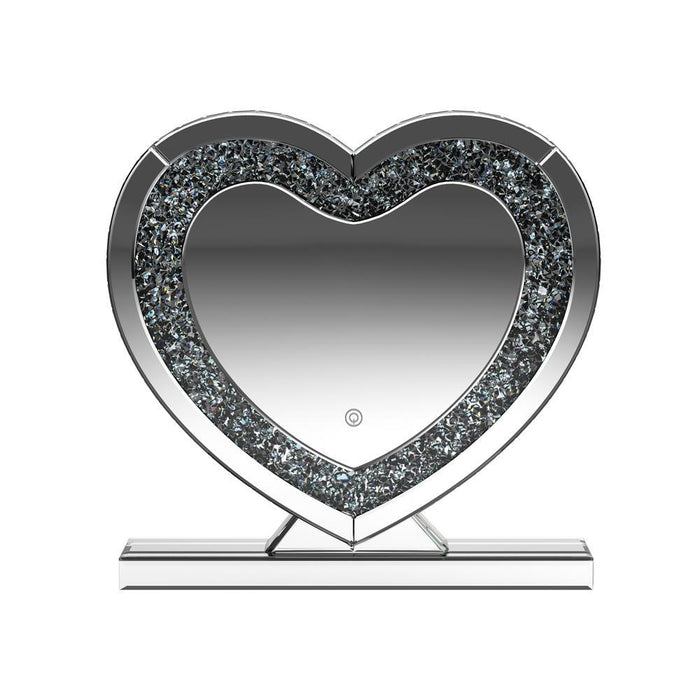 Euston Heart Shape Table Mirror Silver - Imperial Furniture (Las Vegas, NV) - Multi Location