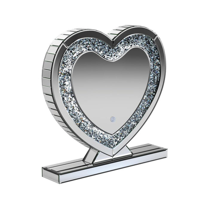 Euston Heart Shape Table Mirror Silver - Imperial Furniture (Las Vegas, NV) - Multi Location