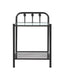 Livingston 1-shelf Nightstand with Glass Top Dark Bronze - Imperial Furniture (Las Vegas, NV) - Multi Location