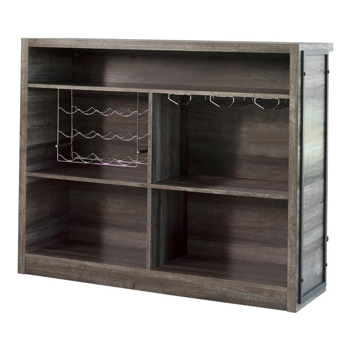 Joe 5-shelf Bar Unit Aged Oak - Imperial Furniture (Las Vegas, NV) - Multi Location