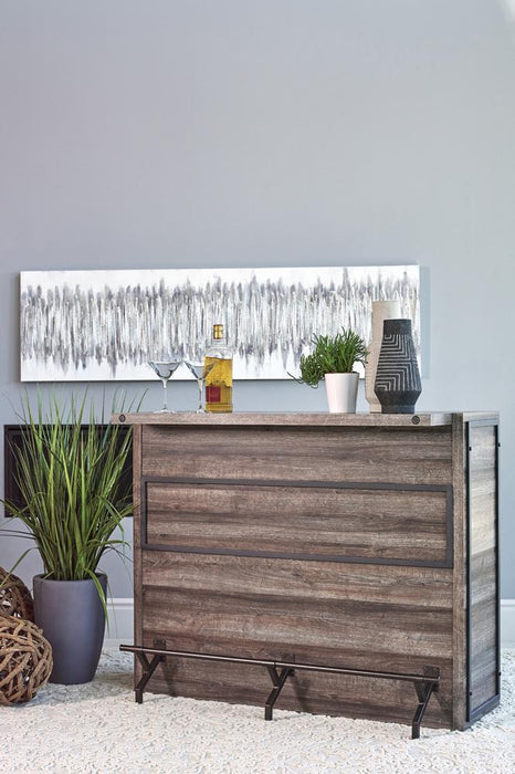 Joe 5-shelf Bar Unit Aged Oak - Imperial Furniture (Las Vegas, NV) - Multi Location