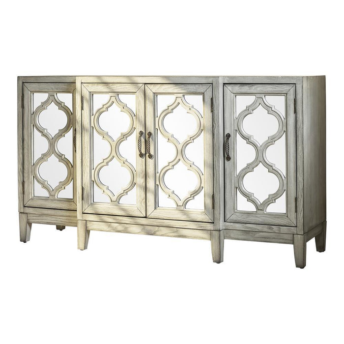 Mckellen 4-door Accent Cabinet Antique White - Imperial Furniture (Las Vegas, NV) - Multi Location