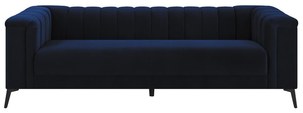 Chalet Tuxedo Arm Sofa Blue - Imperial Furniture (Las Vegas, NV) - Multi Location