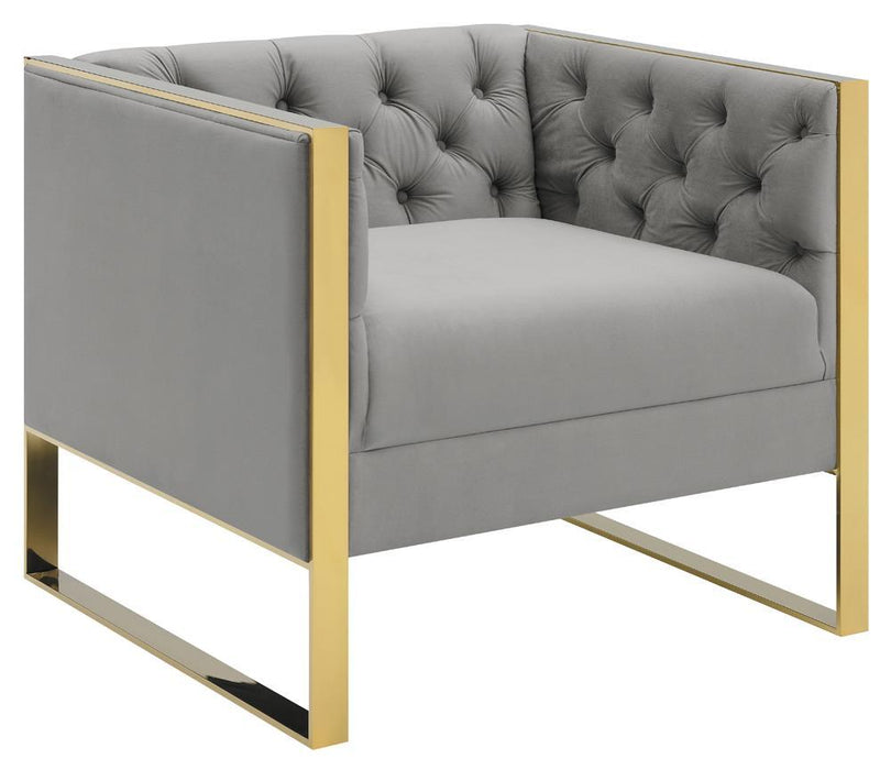 Eastbrook Tufted Back Chair Grey - Imperial Furniture (Las Vegas, NV) - Multi Location