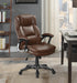 Nerris Adjustable Height Office Chair with Padded Arm Brown and Black - Imperial Furniture (Las Vegas, NV) - Multi Location