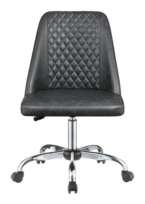 Althea Upholstered Tufted Back Office Chair Grey and Chrome - Imperial Furniture (Las Vegas, NV) - Multi Location