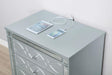 Gunnison 2-drawer Nightstand Silver Metallic - Imperial Furniture (Las Vegas, NV) - Multi Location