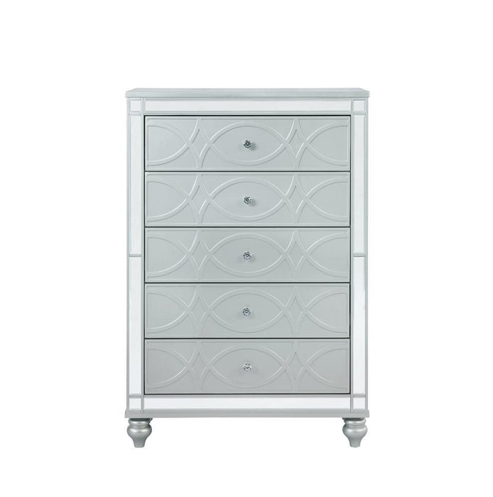 Gunnison 5-drawer Chest Silver Metallic - Imperial Furniture (Las Vegas, NV) - Multi Location