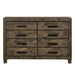 Woodmont 8-drawer Dresser Rustic Golden Brown - Imperial Furniture (Las Vegas, NV) - Multi Location