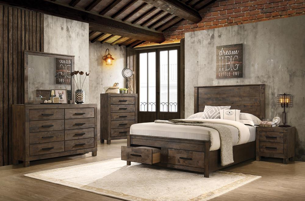 Woodmont 5-drawer Chest Rustic Golden Brown - Imperial Furniture (Las Vegas, NV) - Multi Location