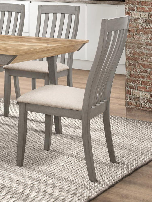 Nogales Slat Back Side Chairs Coastal Grey (Set of 2) - Imperial Furniture (Las Vegas, NV) - Multi Location