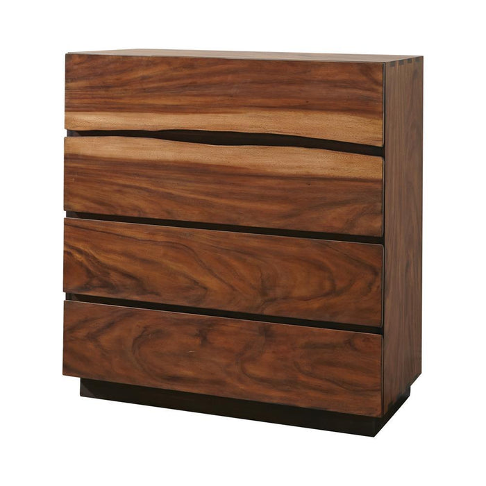 Winslow 4-drawer Chest Smokey Walnut and Coffee Bean - Imperial Furniture (Las Vegas, NV) - Multi Location