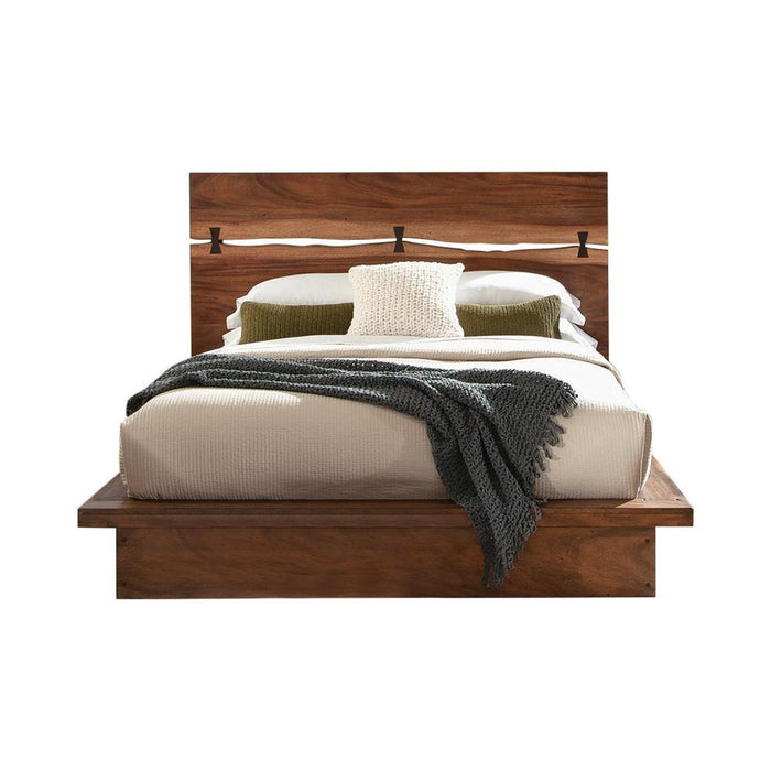 Winslow California King, E.King & Queen Bed Smokey Walnut and Coffee Bean - Imperial Furniture (Las Vegas, NV) - Multi Location