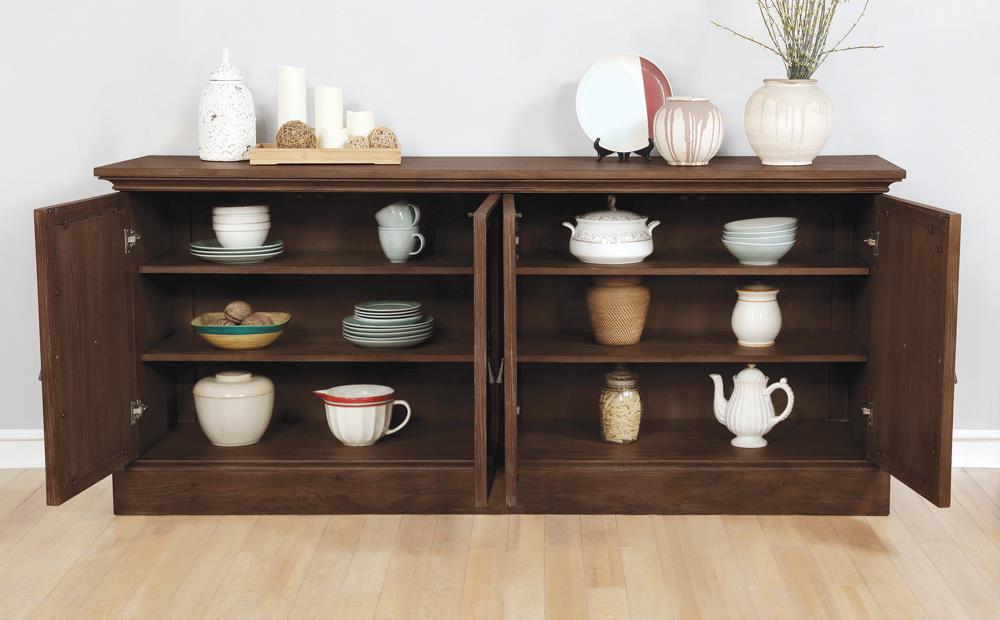 Brockway 4-door Server Antique Java - Imperial Furniture (Las Vegas, NV) - Multi Location