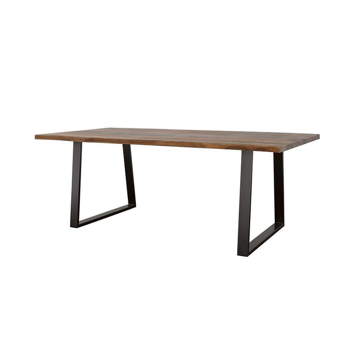 Ditman Live Edge Dining Table Grey Sheesham and Black - Imperial Furniture (Las Vegas, NV) - Multi Location
