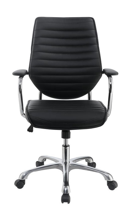 Chase High Back Office Chair Black and Chrome - Imperial Furniture (Las Vegas, NV) - Multi Location