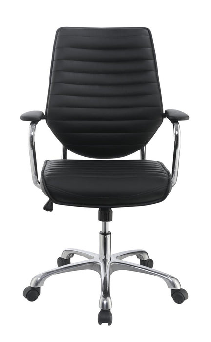 Chase High Back Office Chair Black and Chrome - Imperial Furniture (Las Vegas, NV) - Multi Location