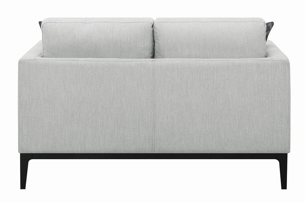 Apperson Cushioned Back Loveseat Light Grey - Imperial Furniture (Las Vegas, NV) - Multi Location