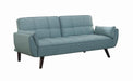 Caufield Biscuit-tufted Sofa Bed Turquoise Blue - Imperial Furniture (Las Vegas, NV) - Multi Location