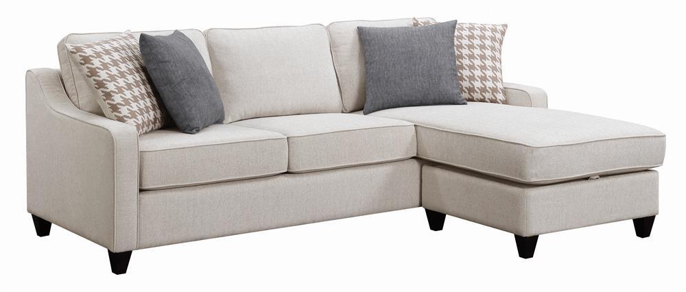 Mcloughlin Upholstered Sectional Platinum - Imperial Furniture (Las Vegas, NV) - Multi Location