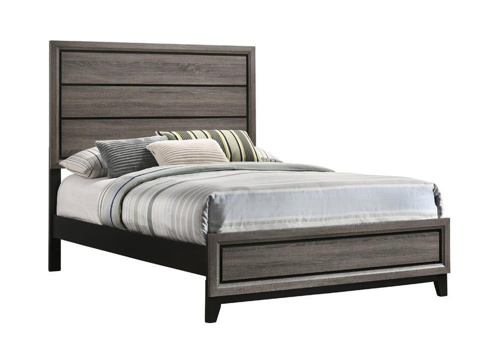 Watson Full & Twin Panel Bed Grey Oak - Imperial Furniture (Las Vegas, NV) - Multi Location