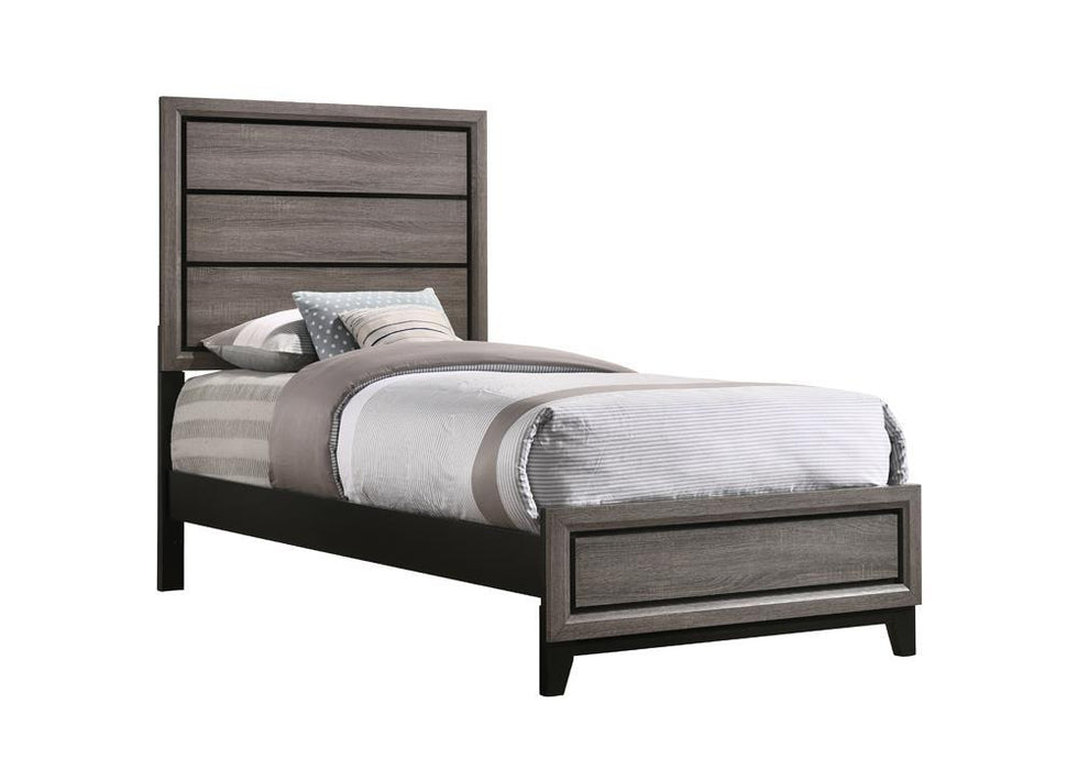 Watson Full & Twin Panel Bed Grey Oak - Imperial Furniture (Las Vegas, NV) - Multi Location