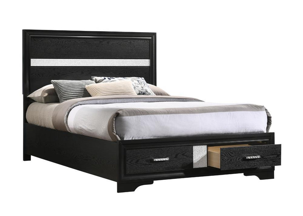 Miranda Full & Twin Storage Bed Black - Imperial Furniture (Las Vegas, NV) - Multi Location