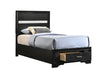 Miranda Full & Twin Storage Bed Black - Imperial Furniture (Las Vegas, NV) - Multi Location