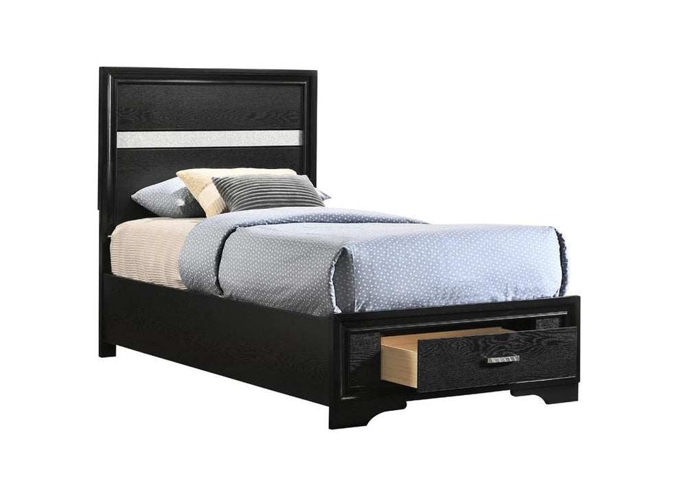 Miranda Full & Twin Storage Bed Black - Imperial Furniture (Las Vegas, NV) - Multi Location