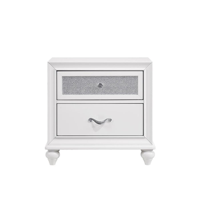 Barzini 2-drawer Nightstand White - Imperial Furniture (Las Vegas, NV) - Multi Location