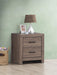Brantford 2-drawer Nightstand Barrel Oak - Imperial Furniture (Las Vegas, NV) - Multi Location
