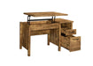 Delwin Lift Top Office Desk with File Cabinet Antique Nutmeg - Imperial Furniture (Las Vegas, NV) - Multi Location