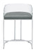 Thermosolis Acrylic Back Counter Height Stools Grey and Chrome (Set of 2) - Imperial Furniture (Las Vegas, NV) - Multi Location