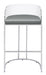 Thermosolis Acrylic Back Bar Stools Grey and Chrome (Set of 2) - Imperial Furniture (Las Vegas, NV) - Multi Location
