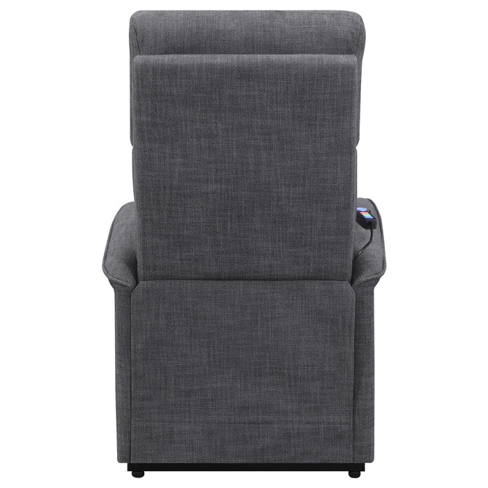 Herrera Power Lift Recliner with Wired Remote Charcoal - Imperial Furniture (Las Vegas, NV) - Multi Location