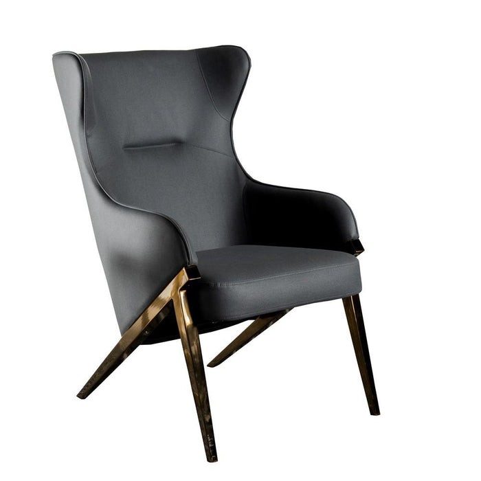 Walker Upholstered Accent Chair Slate and Bronze - Imperial Furniture (Las Vegas, NV) - Multi Location