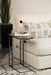Rudy Snack Table with Power Outlet Gunmetal and Antique Brown - Imperial Furniture (Las Vegas, NV) - Multi Location