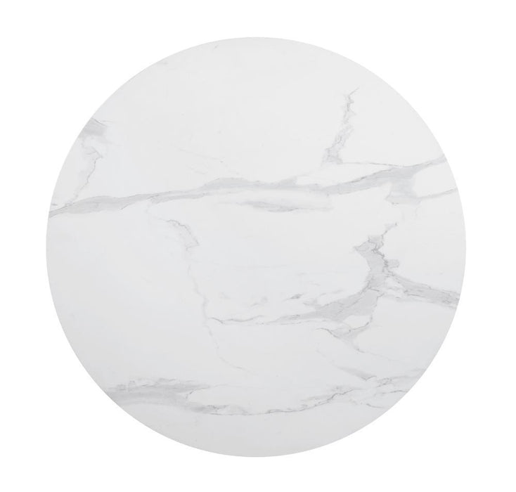 Arkell 40-inch Round Pedestal Dining Table White - Imperial Furniture (Las Vegas, NV) - Multi Location