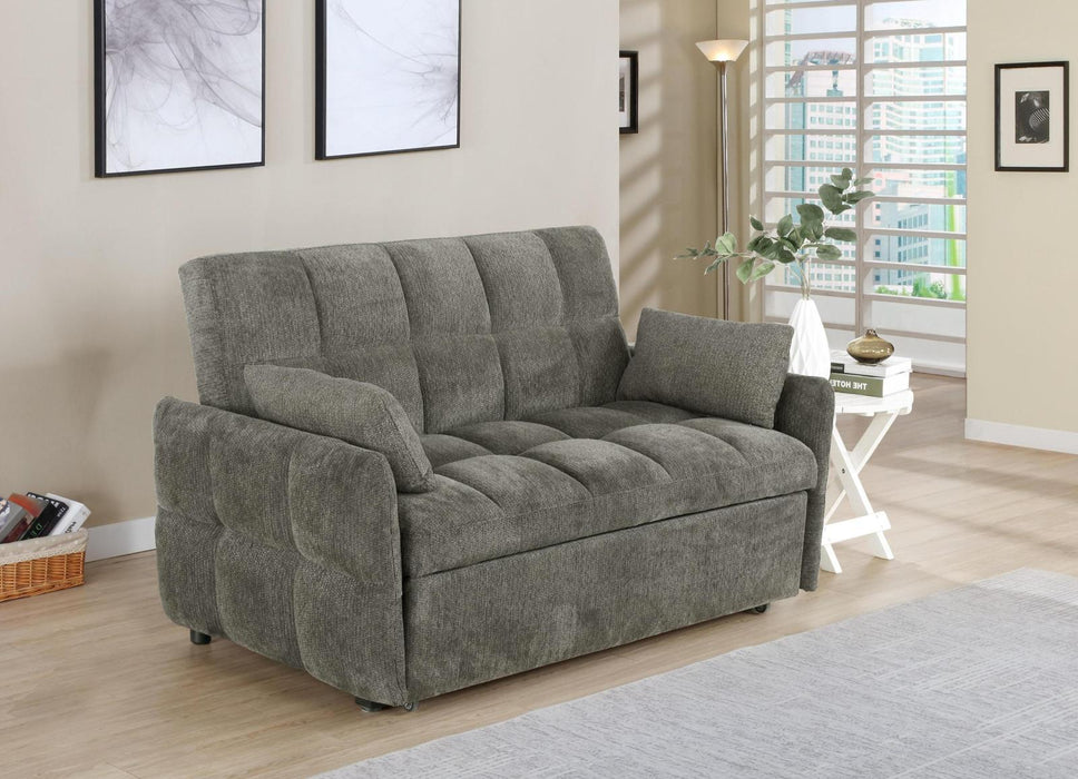 Cotswold Tufted Cushion Sleeper Sofa Bed Light Grey & Dark Grey - Imperial Furniture (Las Vegas, NV) - Multi Location