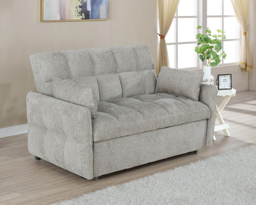 Cotswold Tufted Cushion Sleeper Sofa Bed Light Grey & Dark Grey - Imperial Furniture (Las Vegas, NV) - Multi Location