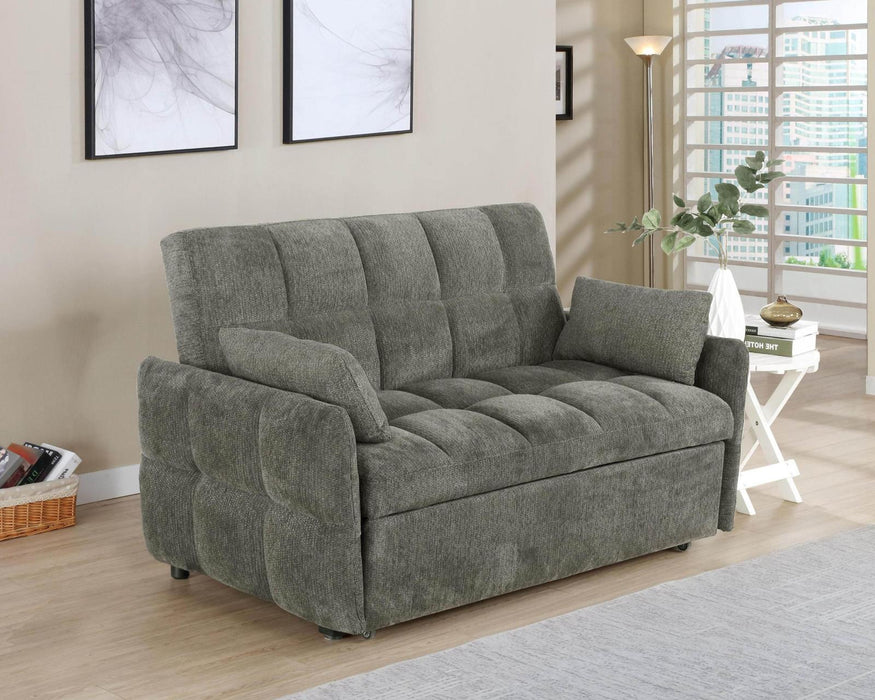 Cotswold Tufted Cushion Sleeper Sofa Bed Light Grey & Dark Grey - Imperial Furniture (Las Vegas, NV) - Multi Location
