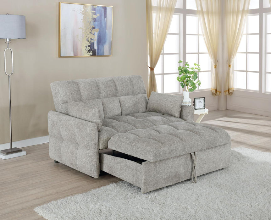 Cotswold Tufted Cushion Sleeper Sofa Bed Light Grey & Dark Grey - Imperial Furniture (Las Vegas, NV) - Multi Location