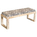 Aiden Sled Leg Upholstered Accent Bench Black and White - Imperial Furniture (Las Vegas, NV) - Multi Location