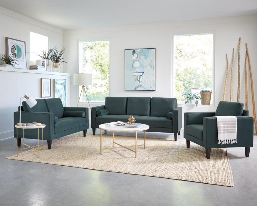 Ellison Round X-cross Coffee Table White and Gold - Imperial Furniture (Las Vegas, NV) - Multi Location
