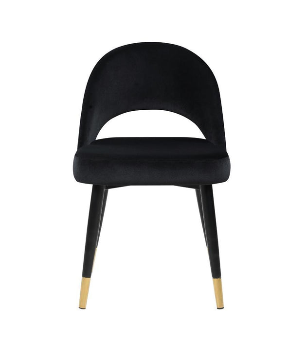 Lindsey Arched Back Upholstered Side Chairs Black (Set of 2) - Imperial Furniture (Las Vegas, NV) - Multi Location