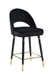 Lindsey Arched Back Upholstered Counter Height Stools Black (Set of 2) - Imperial Furniture (Las Vegas, NV) - Multi Location