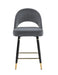 Lindsey Arched Back Upholstered Counter Height Stools Grey (Set of 2) - Imperial Furniture (Las Vegas, NV) - Multi Location