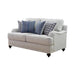 Glenn Recessed Arms Loveseat Light Grey - Imperial Furniture (Las Vegas, NV) - Multi Location